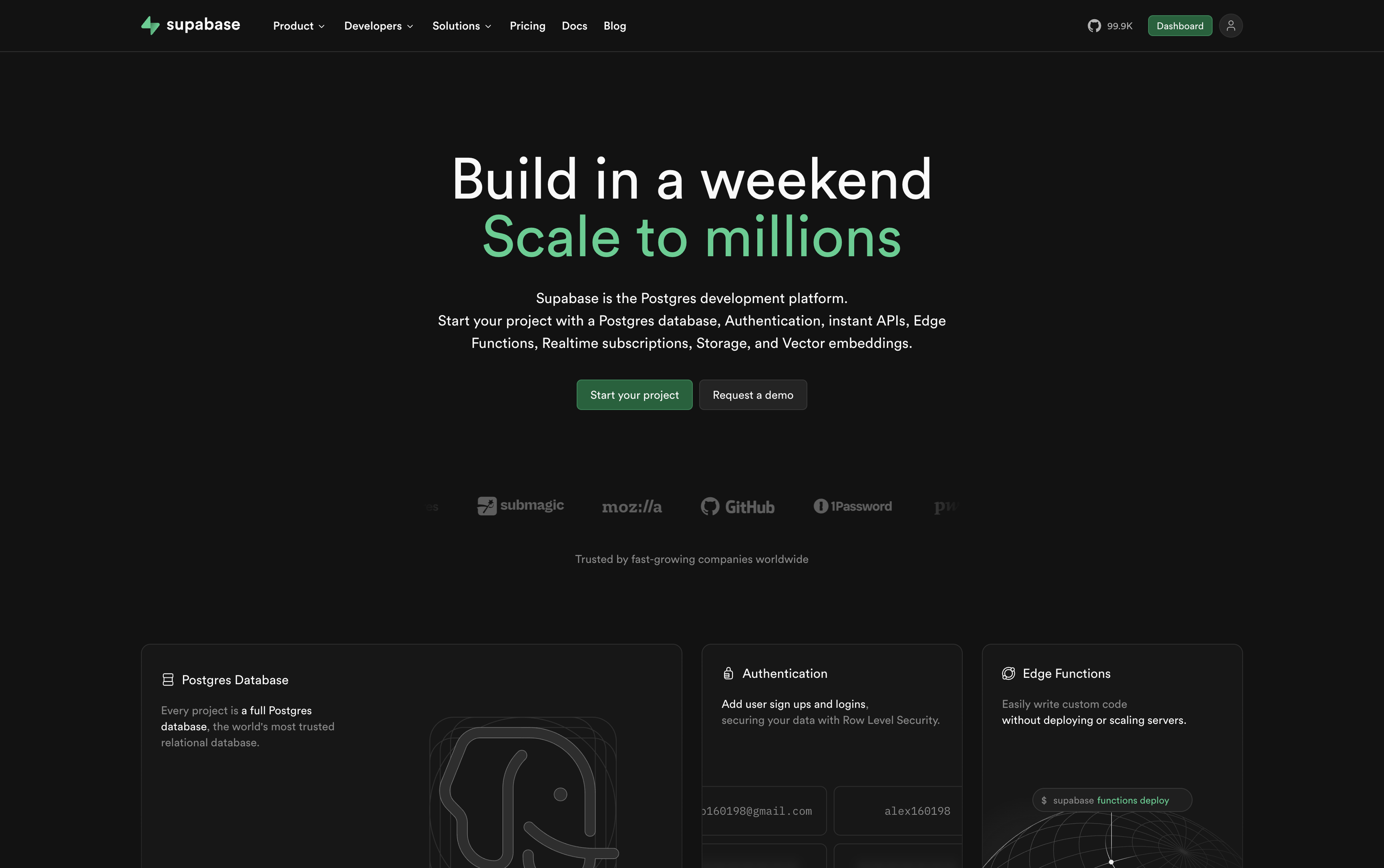 Supabase screenshot 1