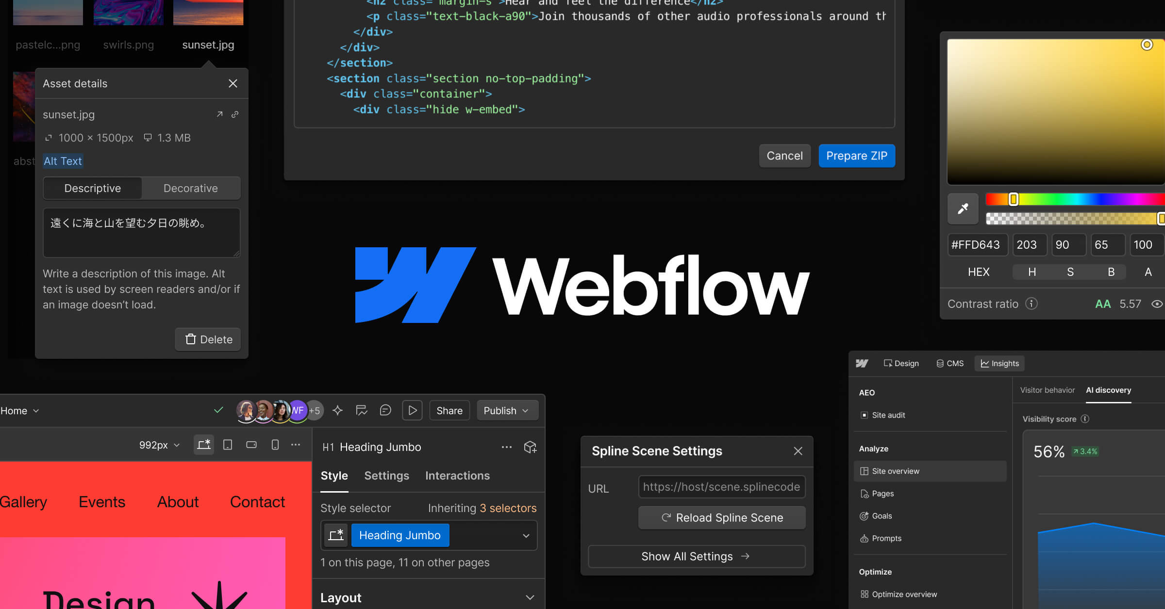 Webflow cover